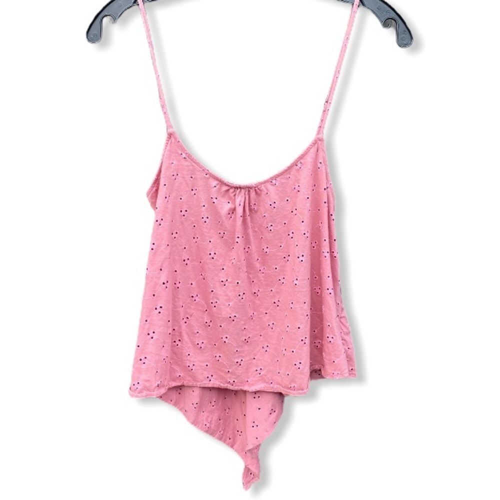 Blue Life Cotton Eyelet Top